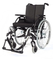 Кресло-коляска инвалидная алюминиевая складная для полных людей BREEZY RubiX2 XL LY-170 (170-064256), ширина сиденья 52-60 см, нагрузка 170 кг