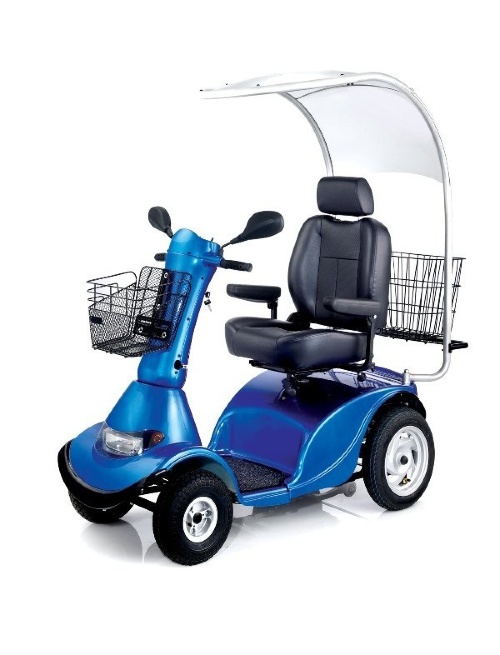 Кресло-коляска инвалидная  с электроприводом (электрическая) скутер 4-х колесный LY-EB103-415 !