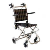 Кресло-каталка инвалидная алюминиевая складная LY-800 (800-858W), ширина сиденья 30 см, Titan (каталка для инвалидов)
