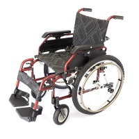 Кресло-коляска инвалидная складная с принадлежностями LY-710 (710-9862), ширина сиденья 46 сантиметров 