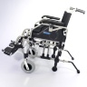 Кресло-коляска инвалидная облегченная алюминиевая комнатная/прогулочная складная LY-710 (710-867LQ/45), на пневматических колесах, ширина сиденья 45 см, нагрузка 120 кг, Titan 