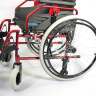 Кресло-коляска инвалидная облегченная алюминиевая комнатная/прогулочная складная LY-710 (710-128LQ), на пневматических/литых колесах, ширина сиденья 43, 45, 48 см, максимальный вес 120 кг 