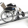 Пандус телескопический 2-х секционный (длина 150 см), пандус для инвалидных колясок LY-6105-2-150
