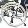Кресло-коляска инвалидная облегченная алюминиевая комнатная/прогулочная складная LY-710 (710-867LQ/43-L), на литых колесах, ширина сиденья 43 см, нагрузка 120 кг, Titan