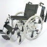 Кресло-коляска инвалидная облегченная алюминиевая комнатная/прогулочная складная LY-710 (710-115LQ/45-L), на литых колесах, ширина сиденья 45 см, нагрузка 120 кг, Titan