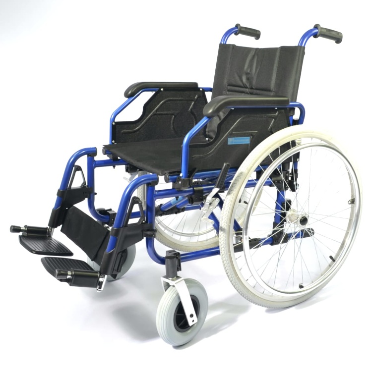 Кресло-коляска инвалидная облегченная алюминиевая комнатная/прогулочная складная LY-710 (710-865LQ/43-L), на литых колесах, ширина сиденья 43 см, нагрузка 120 кг, Titan