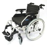 Кресло-коляска инвалидная алюминиевая складная с регулируемым углом наклона спинки LY-710 (710-033/42) Tommy, на литых колесах, ширина сиденья 42 см, нагрузка 120 кг 