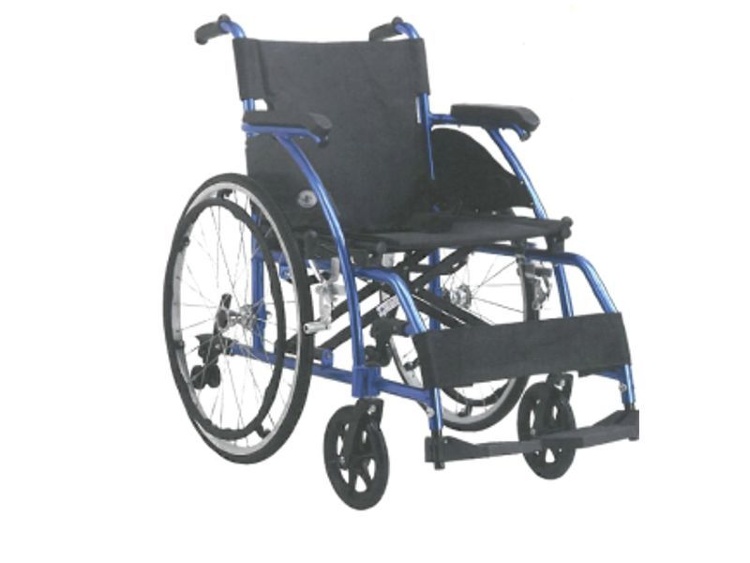 Кресло-коляска инвалидная алюминиевая LY-710-869, ширина сиденья 46 см