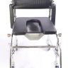 Кресло-каталка инвалидная с санитарным оснащением LY-800 (800-154-U), со съемным туалетным устройством, ширина сиденья 44 см, Titan (кресло-туалет)