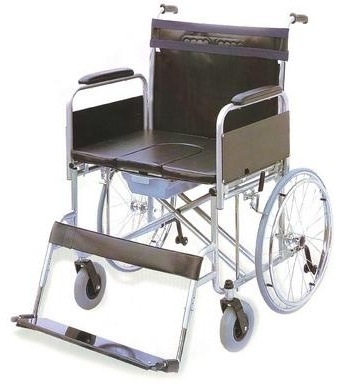 Кресло-коляска инвалидная с туалетным устройством для полных людей LY-250-XXL