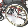 Кресло-коляска инвалидная складная с принадлежностями LY-710 (710-9862), ширина сиденья 46 сантиметров 