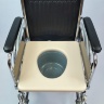 Кресло-коляска инвалидная складная Titan LY-250 (250-681W) с санитарным оснащением (съемное туалетное устройство), ширина сиденья 43 см
