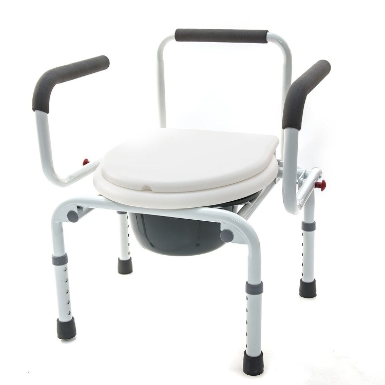 Кресло-туалет с съемным санитарным устройством, откидными подлокотниками, серия "Akkord-Klapp" LY-2006