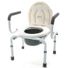 Кресло-туалет с съемным санитарным устройством, откидными подлокотниками, серия 