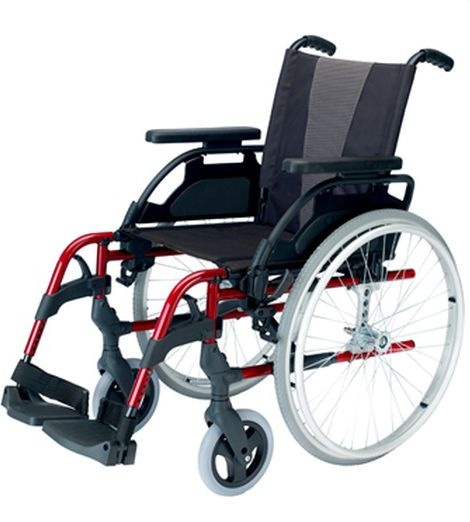 Кресло-коляска инвалидная Breezy Style LY-710-081043 облегченная алюминиевая складная, ширина сиденья 43 сантиметра. Для улицы и дома