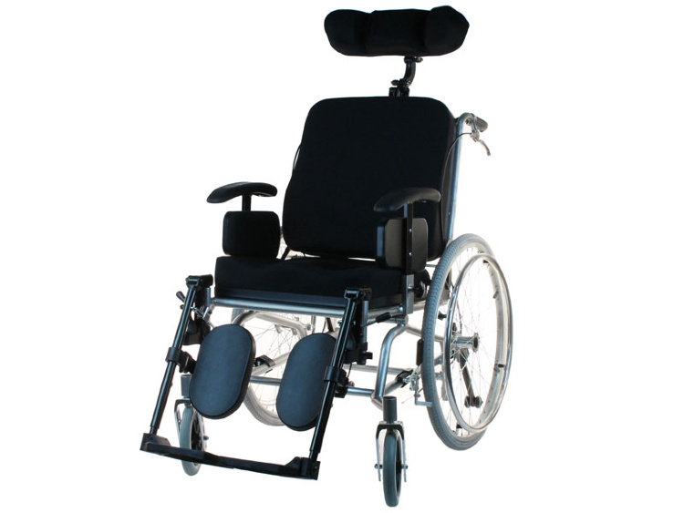 Кресло-коляска инвалидная с высокой спинкой и регулируемым наклоном LY-710-031, ширина сиденья 45 см