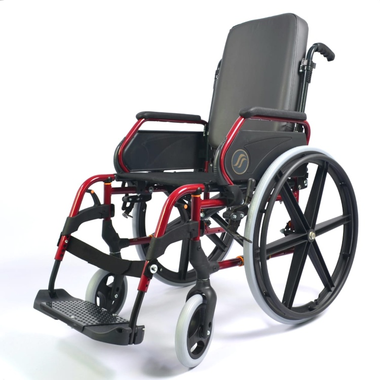 Кресло-коляска инвалидная складная "Breezy-250" LY-250 (250-250/46), ширина сиденья 46 см, максимальный вес 125 кг (анатомическая спинка)